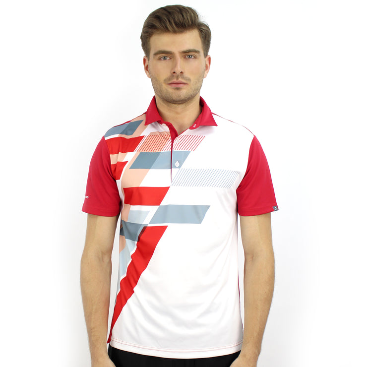 ALEC POLO SHIRT RED/WHITE