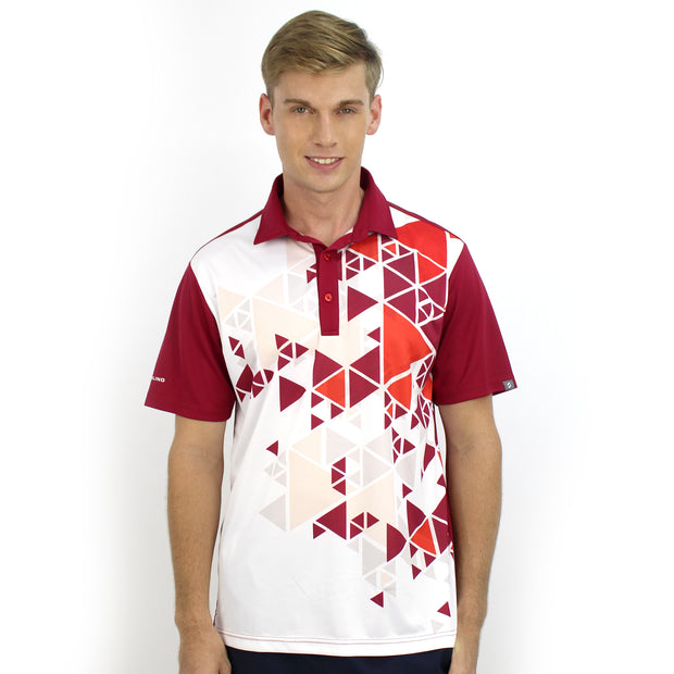 ARON POLO SHIRT WHITE/RED