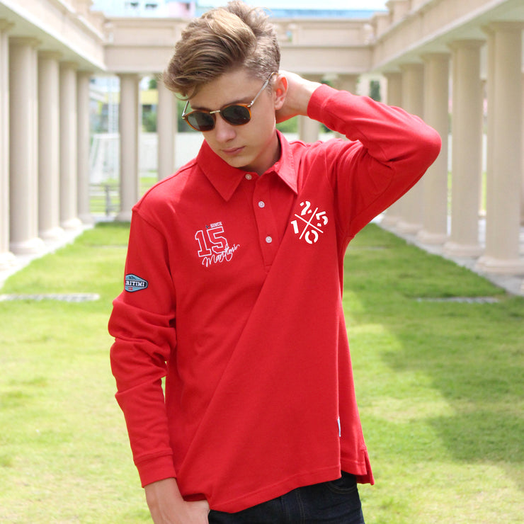 BENJAMIN RUGBY SHIRT RED