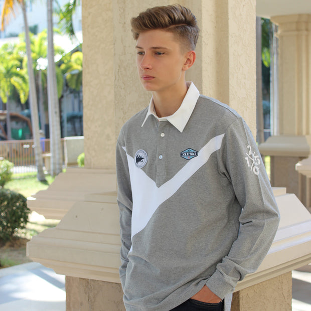 DUSTIN RUGBY SHIRT GREY