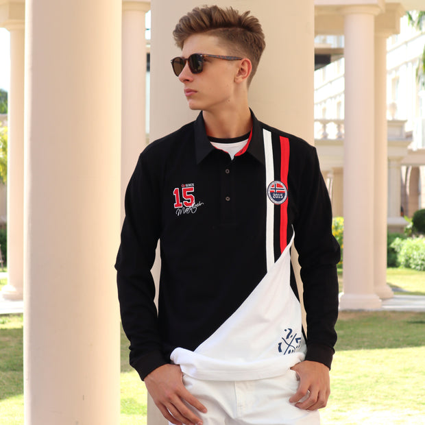 DONOVAN RUGBY SHIRT BLACK