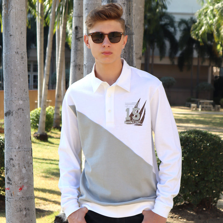 DANE RUGBY SHIRT WHITE