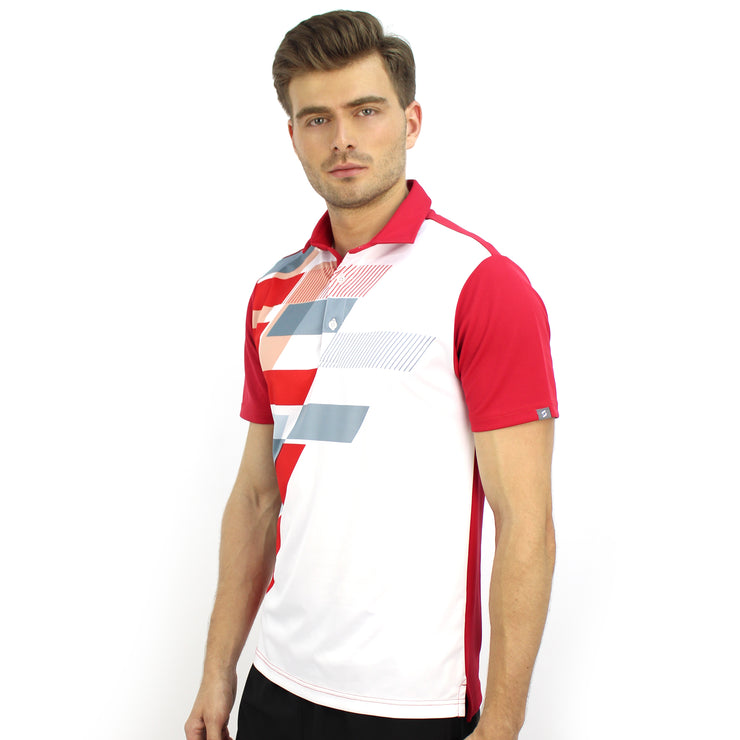 ALEC POLO SHIRT RED/WHITE