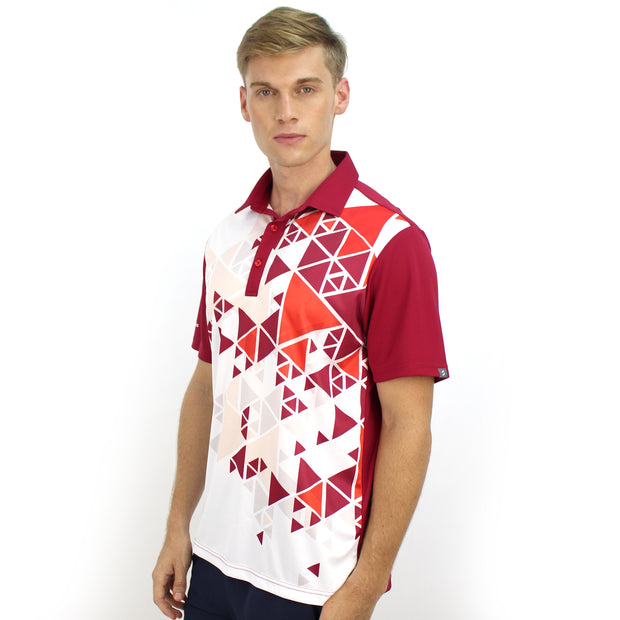 ARON POLO SHIRT WHITE/RED