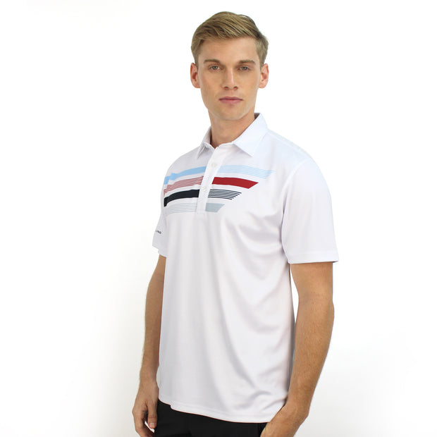 ALVARO POLO SHIRT WHITE/ RED