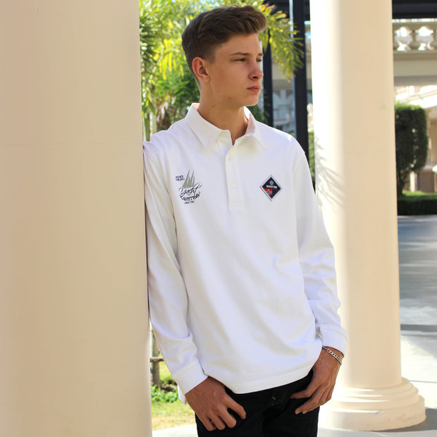 DAVIS RUGBY SHIRT WHITE