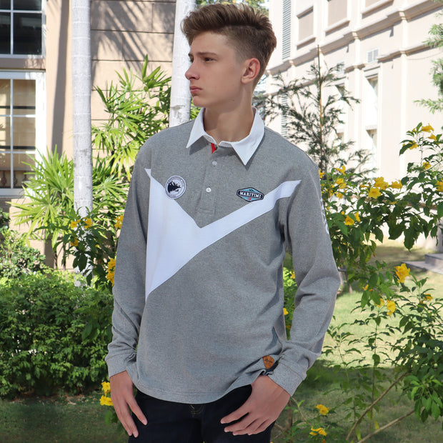 DUSTIN RUGBY SHIRT GREY