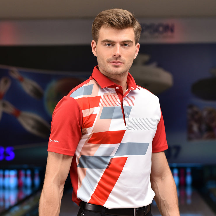 ALEC POLO SHIRT RED/WHITE