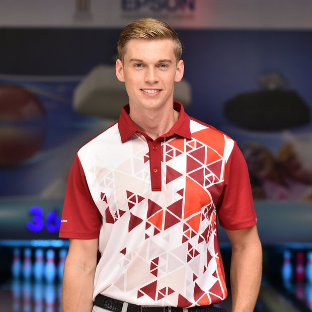 ARON POLO SHIRT WHITE/RED