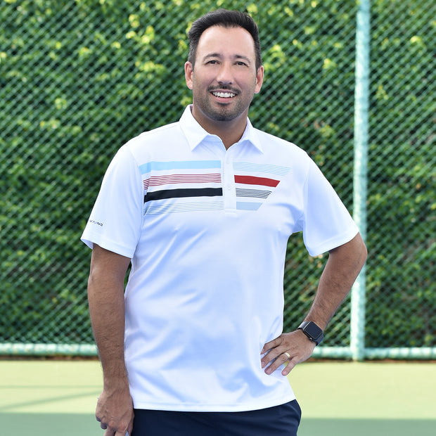 ALVARO POLO SHIRT WHITE/ RED
