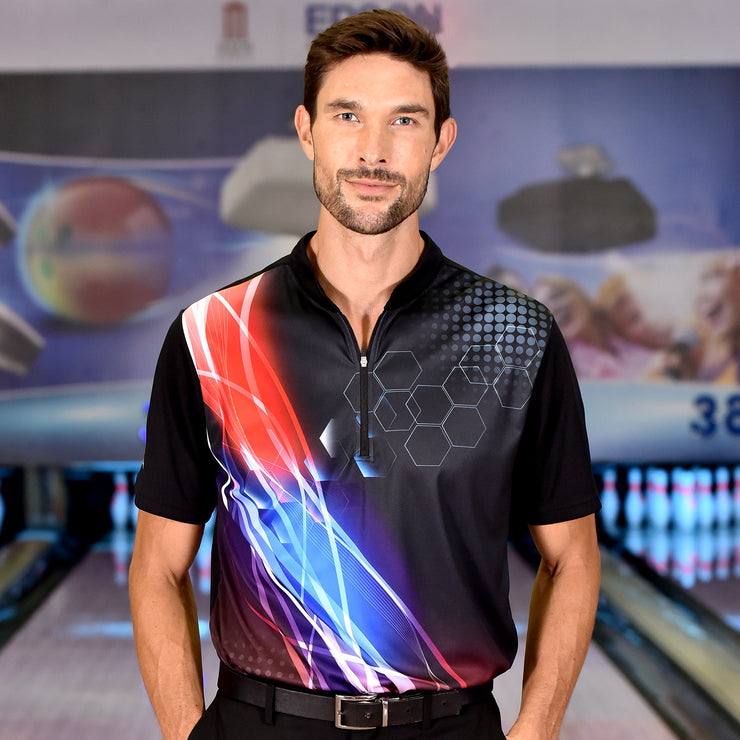 CARLETON BOWLING JERSEY BLACK