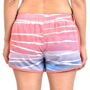 HEATHER SHORTS PRINTED CORAL