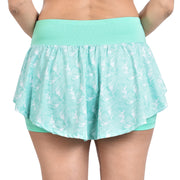 HERMINE SKORTS MINT GREEN WITH FLOWER PRINT
