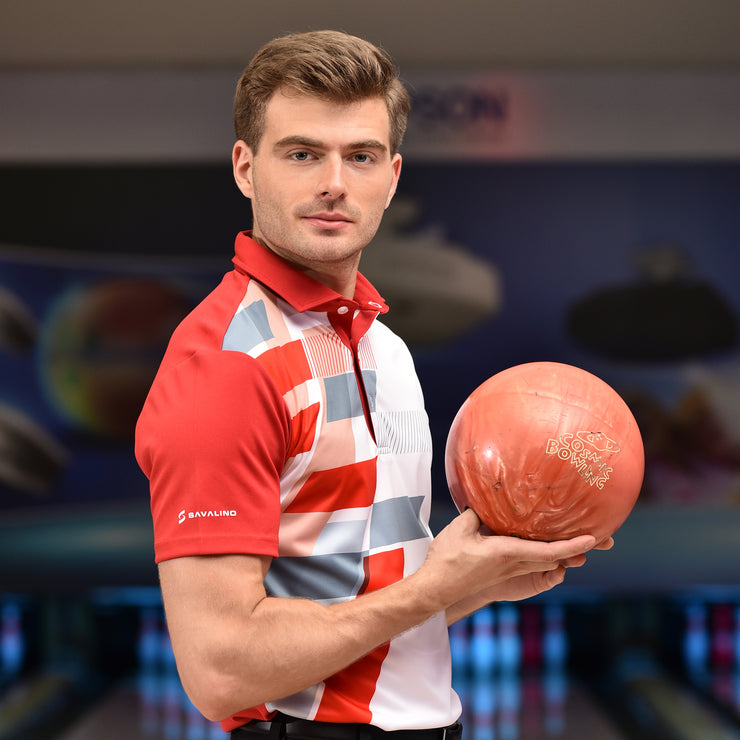 ALEC POLO SHIRT RED/WHITE
