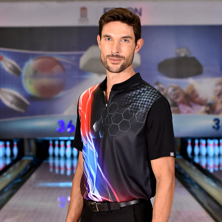 CARLETON BOWLING JERSEY BLACK