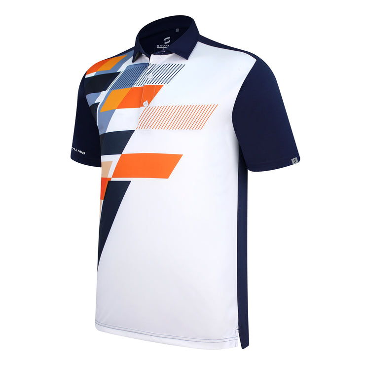 ALEC POLO SHIRT NAVY/WHITE
