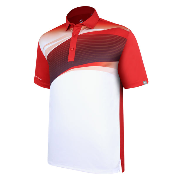 ARROW POLO SHIRT WHITE/RED