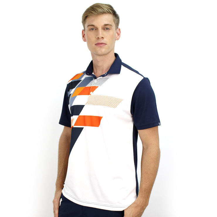 ALEC POLO SHIRT NAVY/WHITE