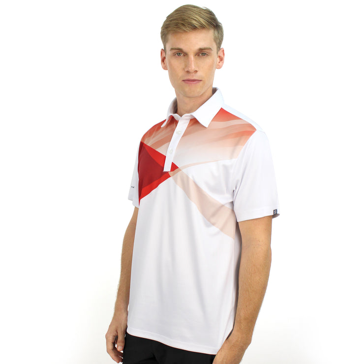 ALONSO POLO SHIRT WHITE/RED