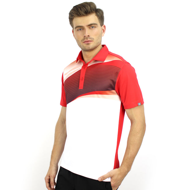 ARROW POLO SHIRT WHITE/RED