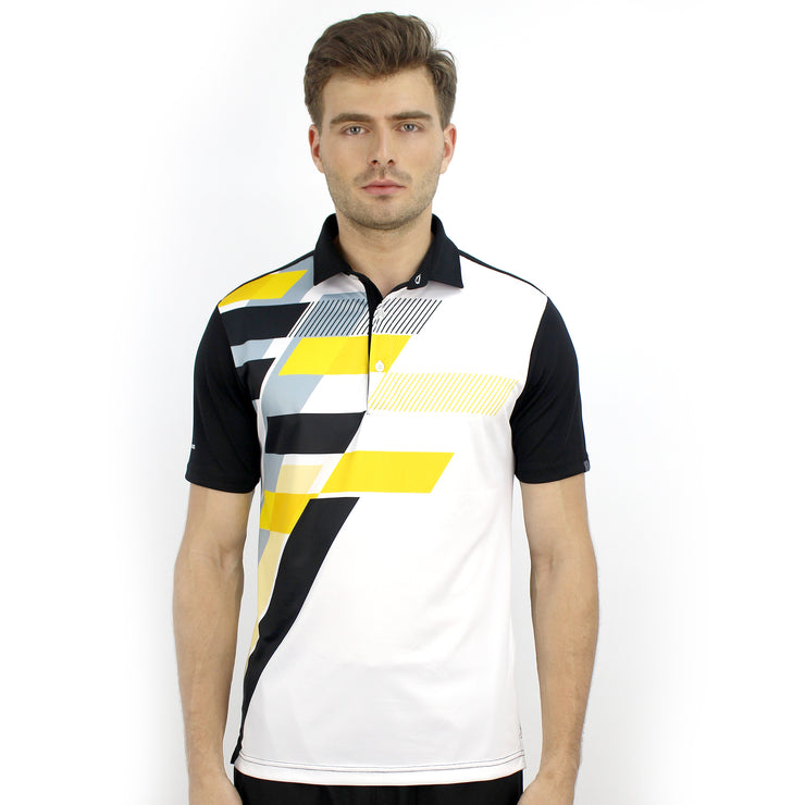 ALEC POLO SHIRT BLACK/WHITE