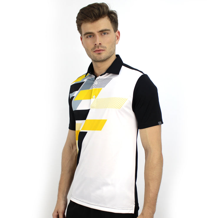 ALEC POLO SHIRT BLACK/WHITE