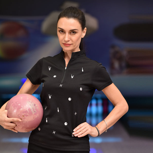 ANGELINA BOWLING JERSEY BLACK