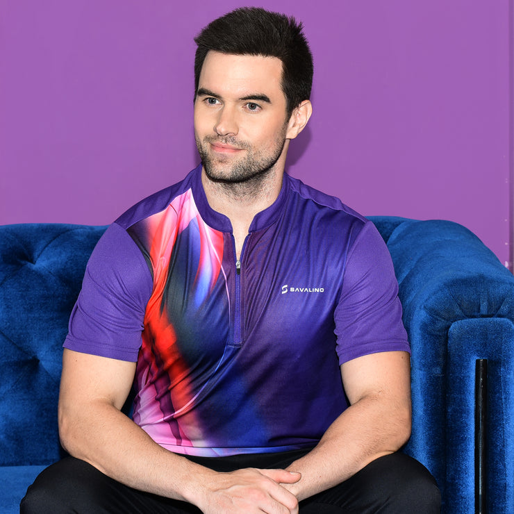 CLAYTON BOWLING JERSEY PURPLE