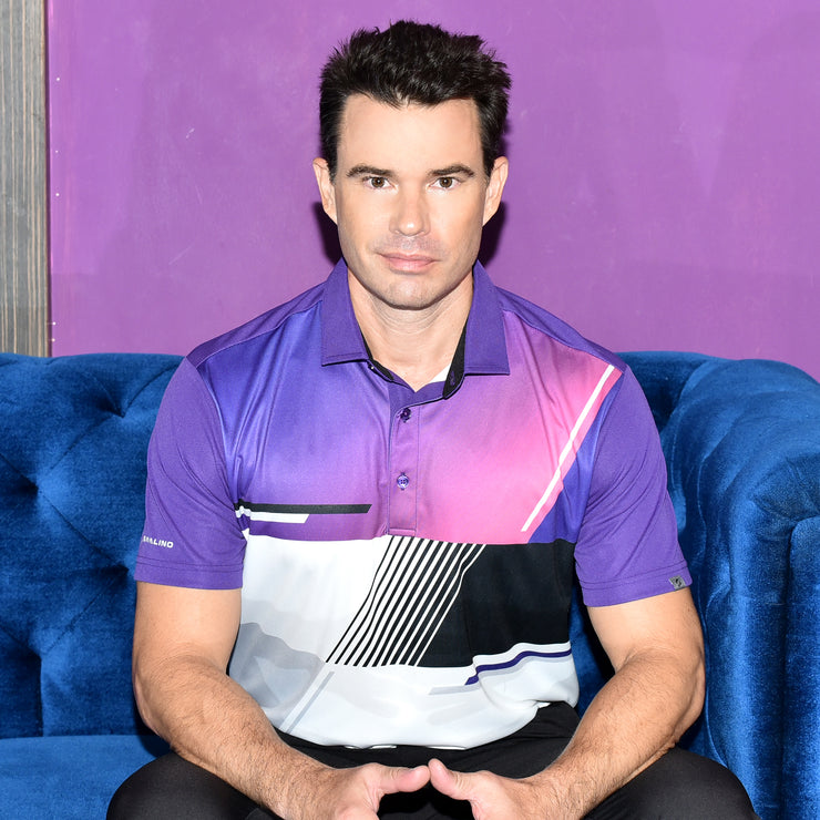 ADRIEL POLO SHIRT PURPLE