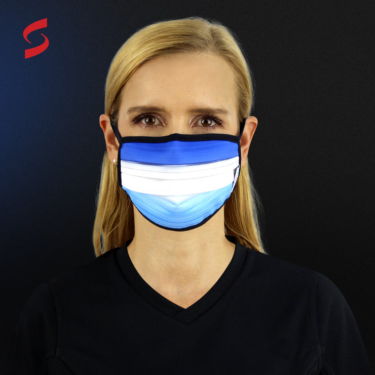 WASHABLE AND REUSABLE FACE MASKS  VIRAL OFF TREATED   - STYLE CANBERRA  - 5-PACK