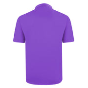 ALAN POLO SHIRT PURPLE WITH PRINTED PANEL