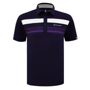 ALAN POLO SHIRT SAPPHIRE WITH PRINTED PANEL