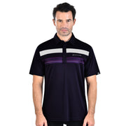 ALAN POLO SHIRT SAPPHIRE WITH PRINTED PANEL