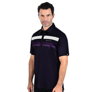 ALAN POLO SHIRT SAPPHIRE WITH PRINTED PANEL