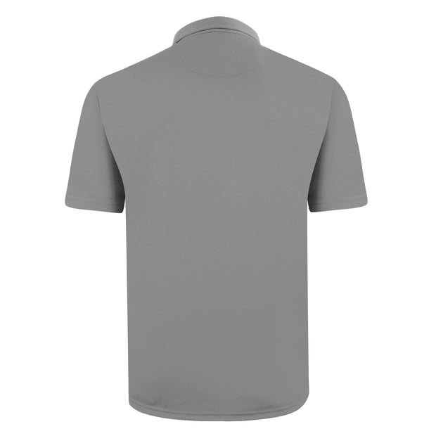 ALAN POLO SHIRT DARK GREY WITH PRINTED PANEL