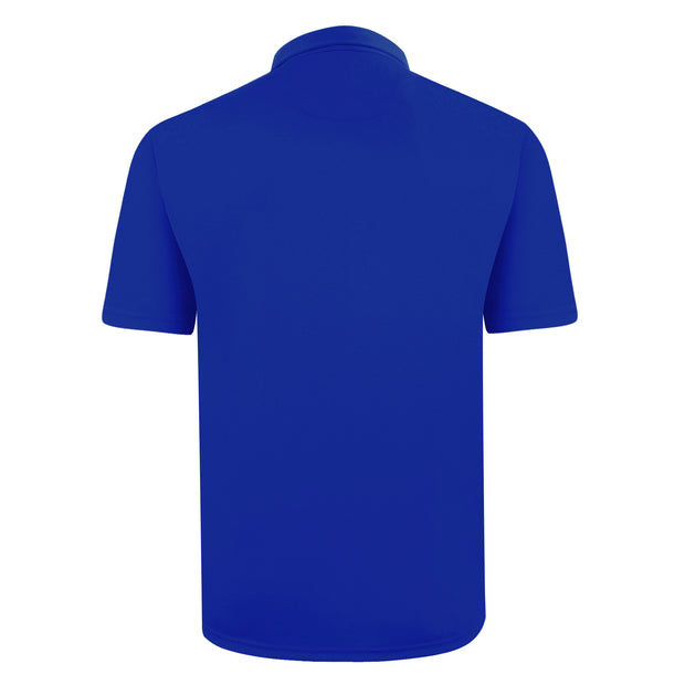 ALAN POLO SHIRT ROYAL BLUE WITH PRINTED PANEL