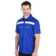 ALAN POLO SHIRT ROYAL BLUE WITH PRINTED PANEL